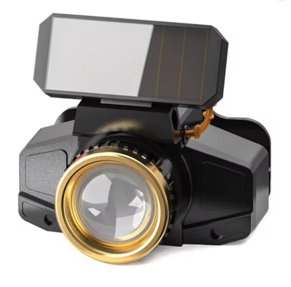 LED Headlamp 650LM – Solar + USB Rechargeable, 1200 mAh Battery, Motion Sensor, Waterproof Head Torch for Camping, Hiking, Fishing & Work - Image 4