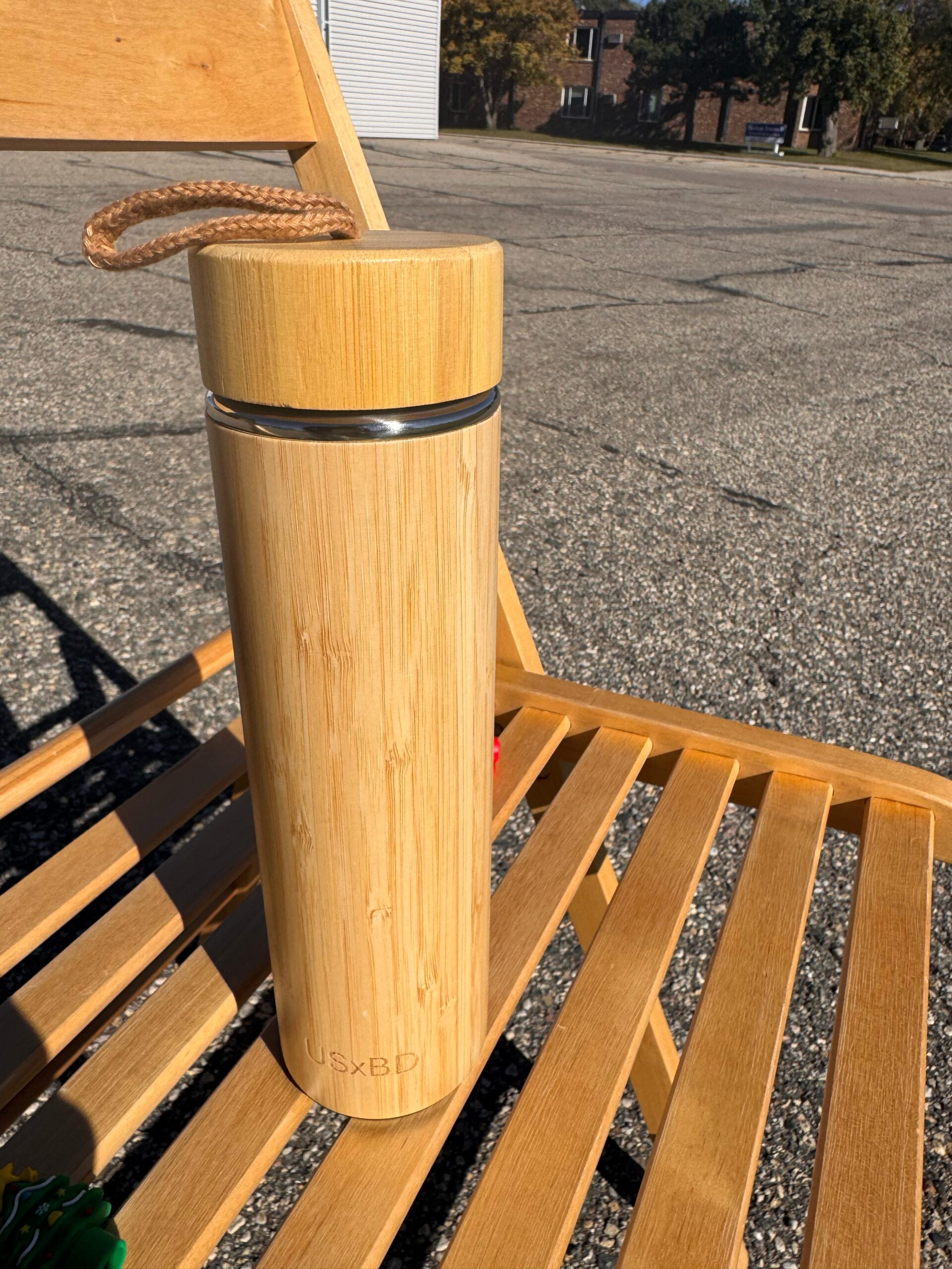 Premium Bamboo Made Tea, Coffee Tumbler with Infuser | 16oz Double Wall Stainless Steel Insulated Travel Mug | Smart Temp or Carry Rope Lid - Image 9