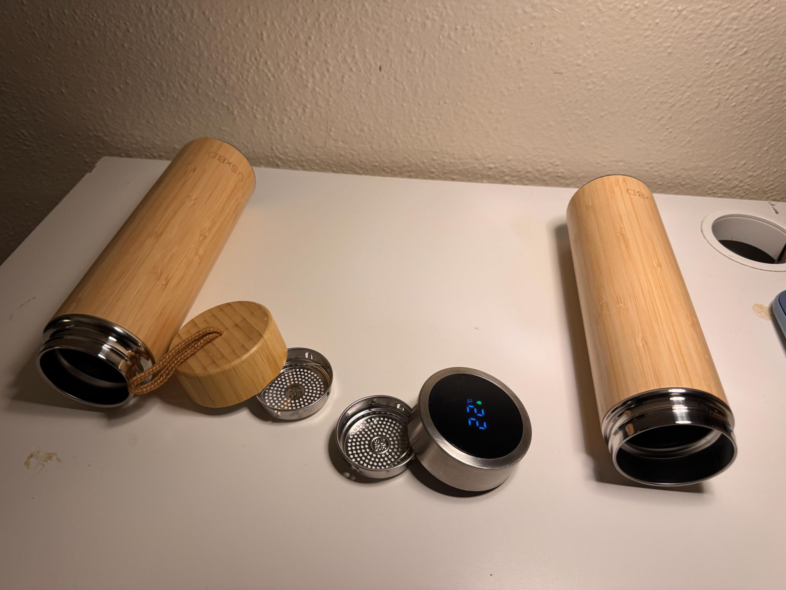 Premium Bamboo Made Tea, Coffee Tumbler with Infuser | 16oz Double Wall Stainless Steel Insulated Travel Mug | Smart Temp or Carry Rope Lid - Image 15