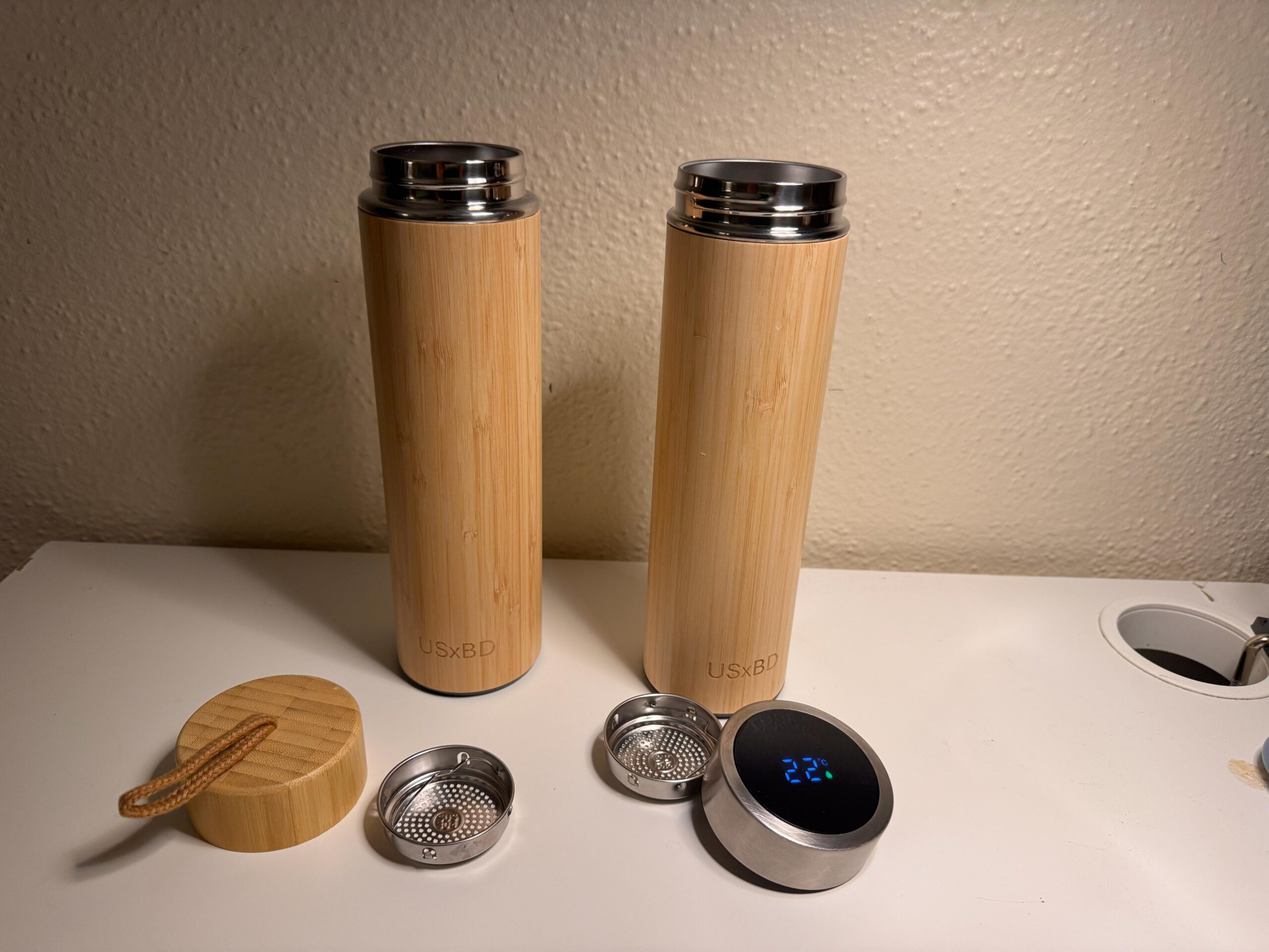 Premium Bamboo Made Tea, Coffee Tumbler with Infuser | 16oz Double Wall Stainless Steel Insulated Travel Mug | Smart Temp or Carry Rope Lid - Image 13