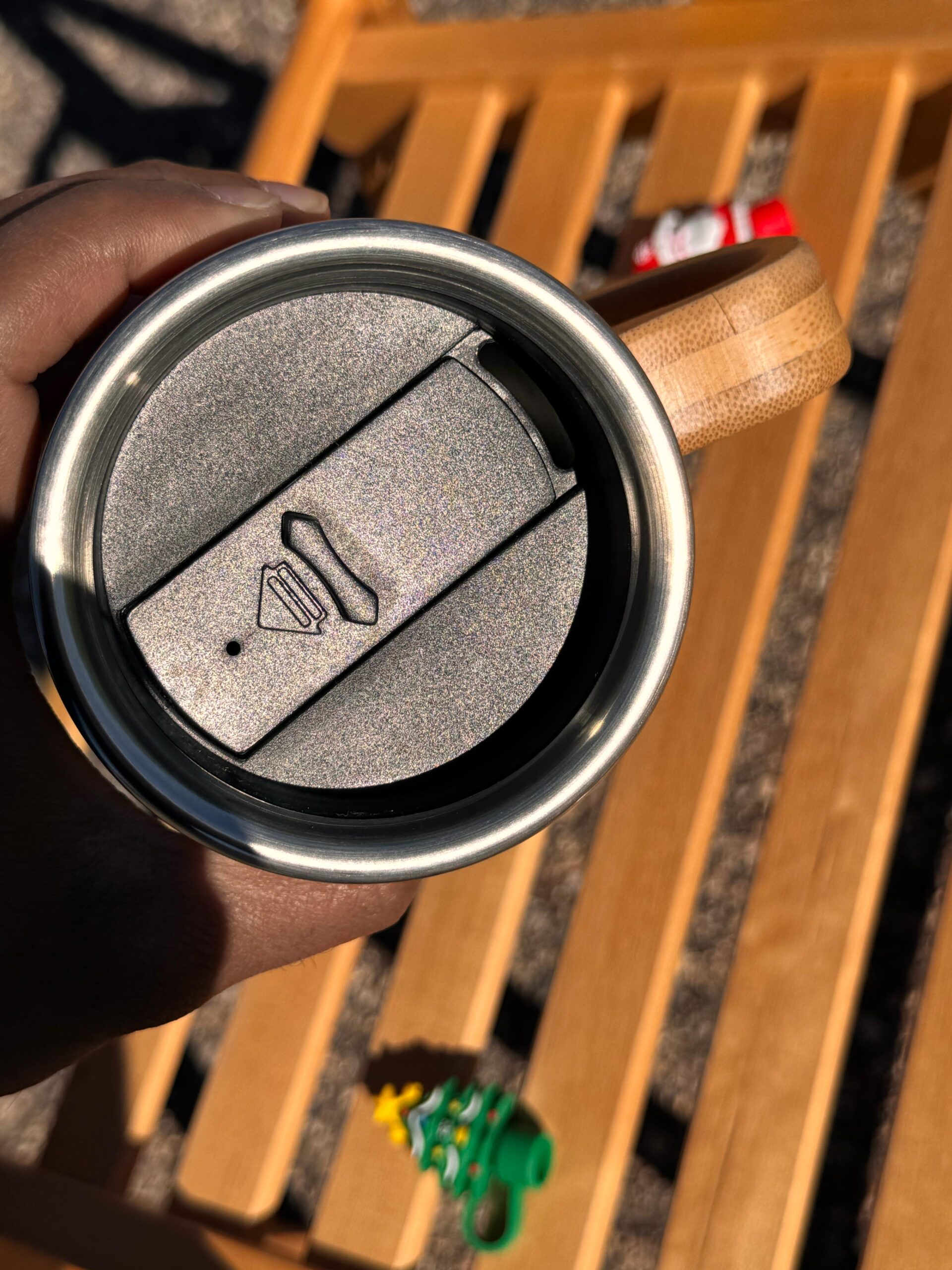 Eco Friendly Bamboo Travel Mug with Stainless Steel Interior – 16 oz Reusable Coffee Cup with Handle & Spill-Resistant Lid - Image 8