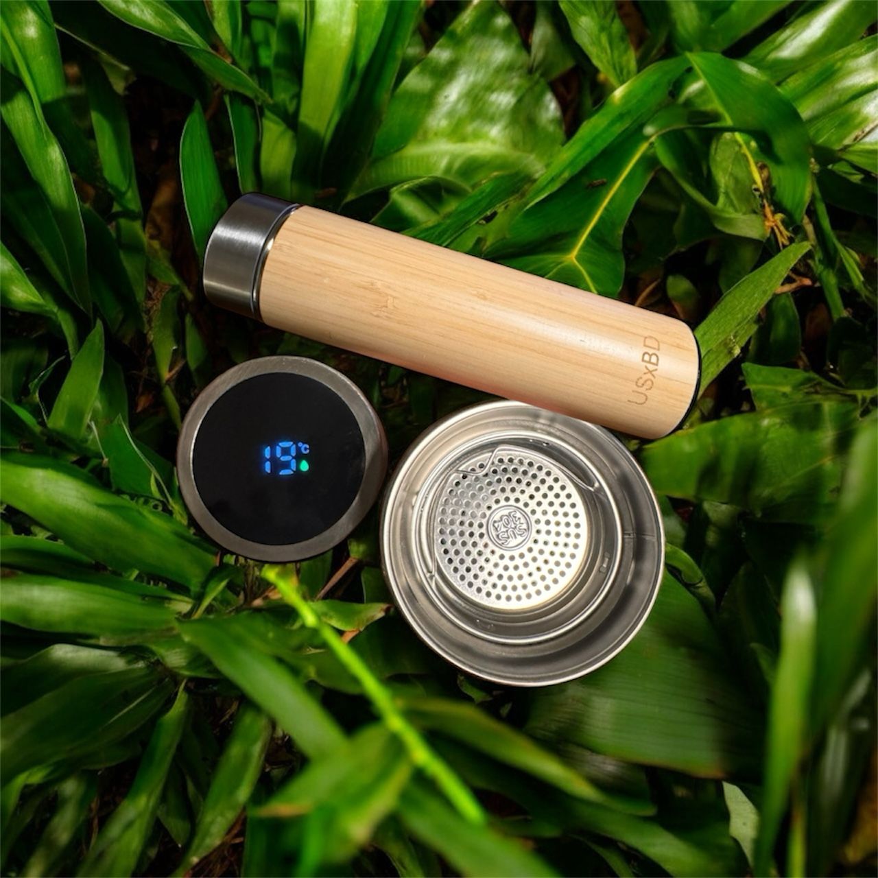 Premium Bamboo Made Tea, Coffee Tumbler with Infuser | 16oz Double Wall Stainless Steel Insulated Travel Mug | Smart Temp or Carry Rope Lid - Image 5