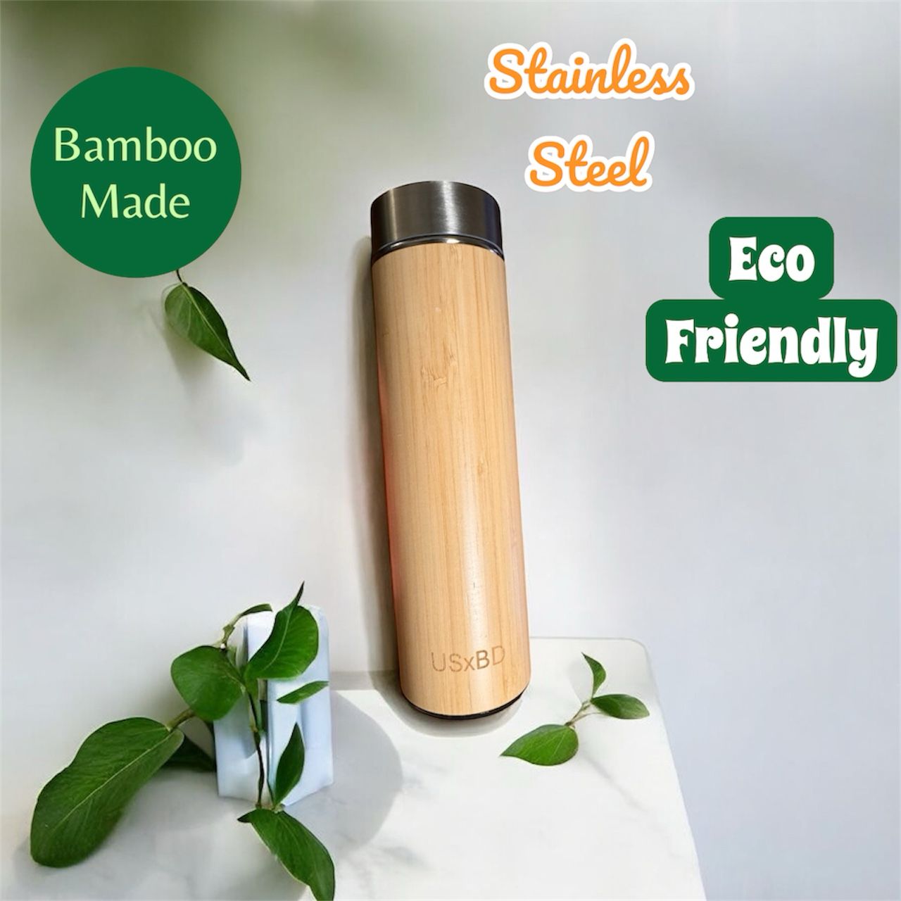 Premium Bamboo Made Tea, Coffee Tumbler with Infuser | 16oz Double Wall Stainless Steel Insulated Travel Mug | Smart Temp or Carry Rope Lid - Image 6