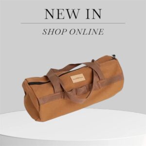 Outdoor Canvas Tool & Gear Bag Heavy Duty 13.7 Travel Bag for Camping Hiking and Travel with Strong Zipper Durable Handles Multipurpose for Tools Camping Gear and Travel